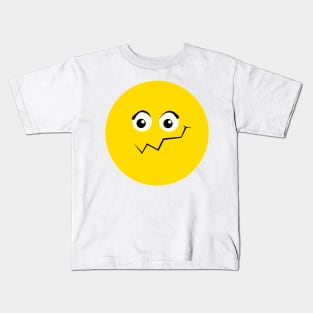 Emoji - frightend & Scared face Kids T-Shirt